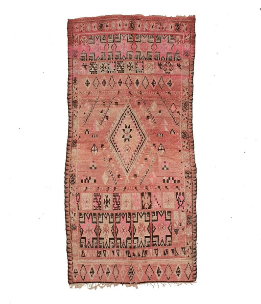 Pink Sapphire Boujaad Moroccan Vintage Rug